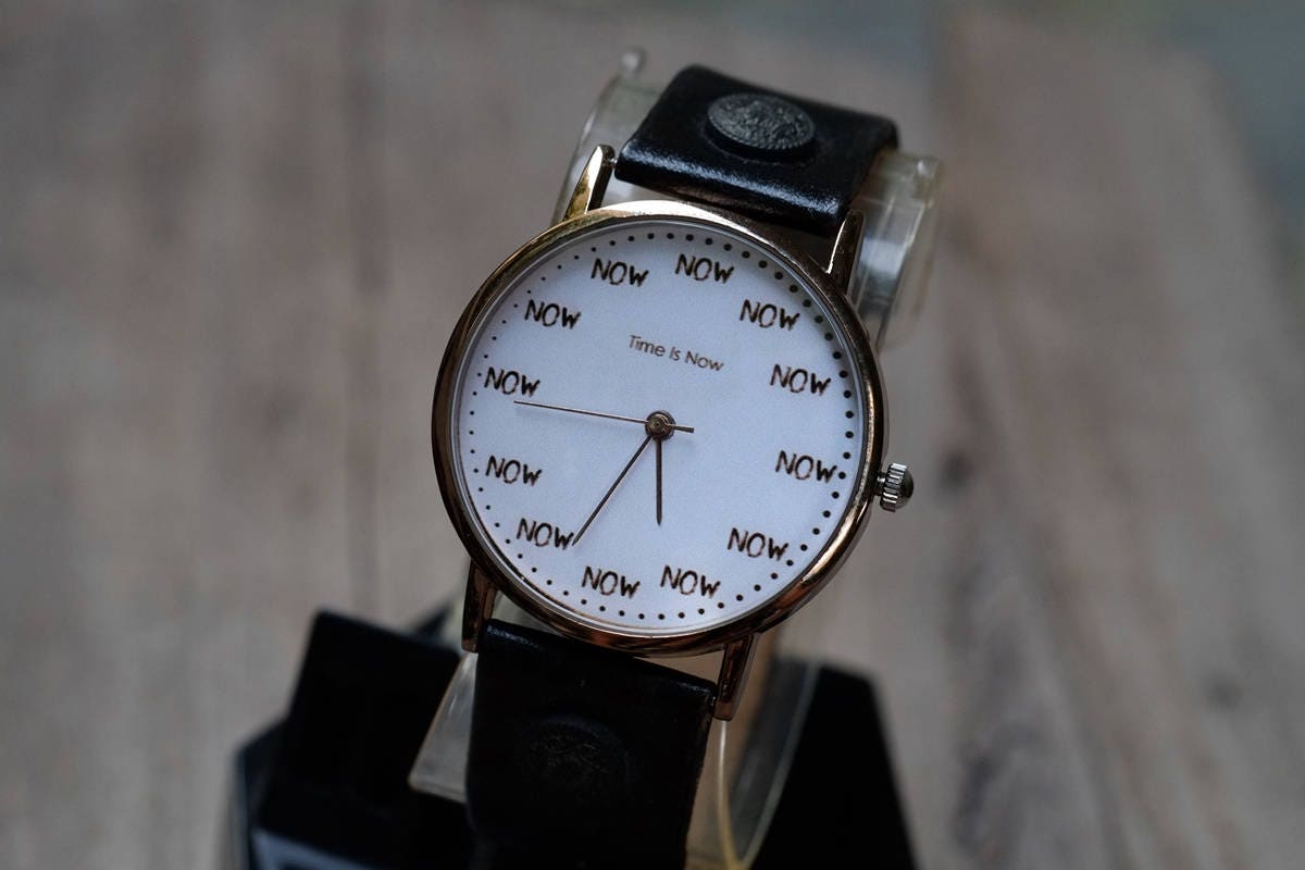 Time is Now Watchladies Watchmen's Watchunisex Etsy