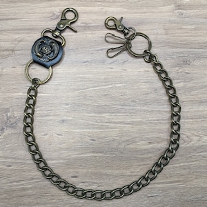 Koi Chain Vintage Wallet Chain for Mens Biker Long wallet Key FOB, Keychain, Key Chain, Wallet Chains, Chain Wallet, Leather Wallet Chain