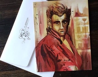 Rebel Without A Cause, 3-Pack Blank Note Cards with A6 Envelopes, James Dean
