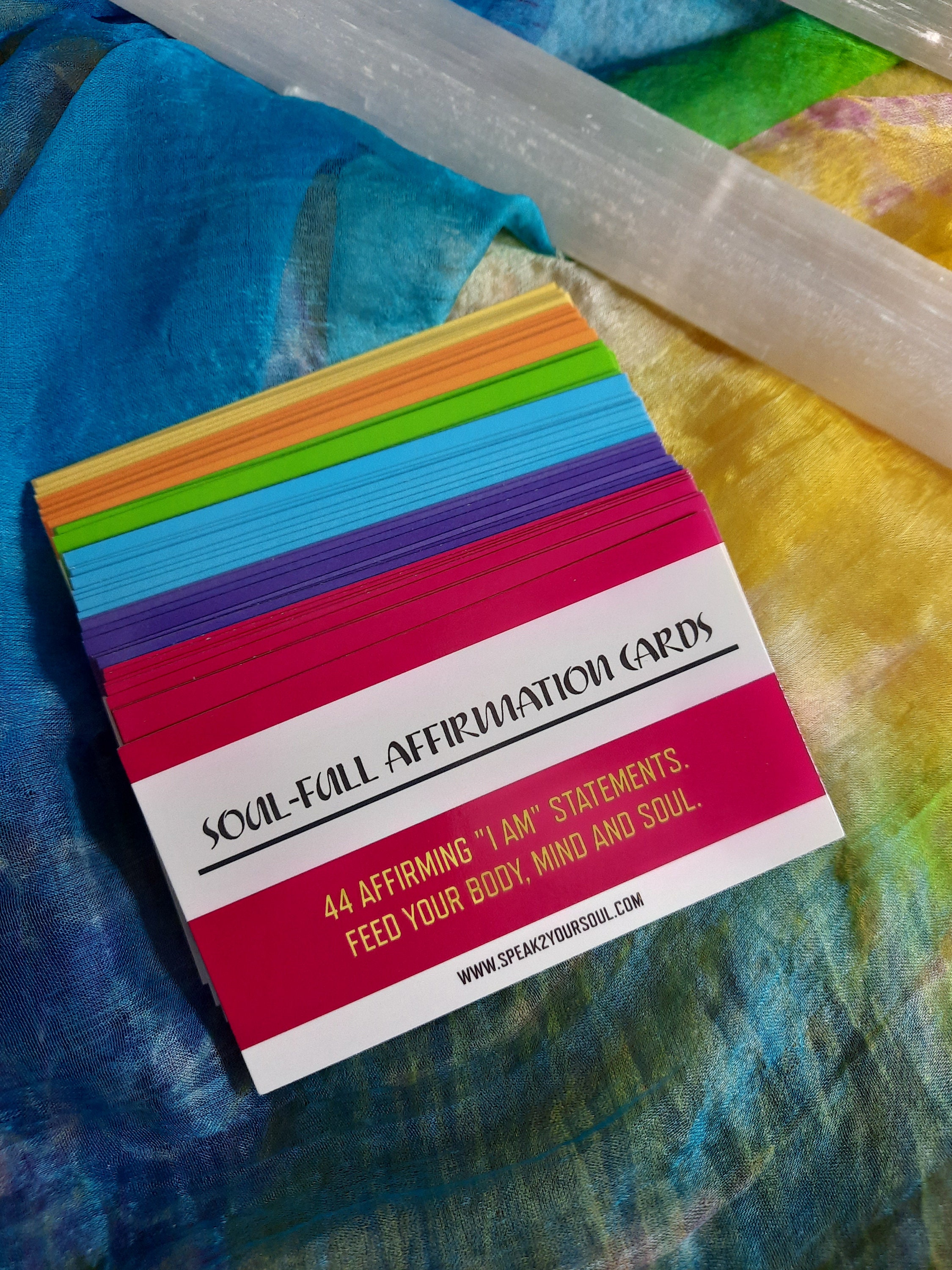 Soul-full Affirmation Cards | Color Therapy | Card Set - Etsy
