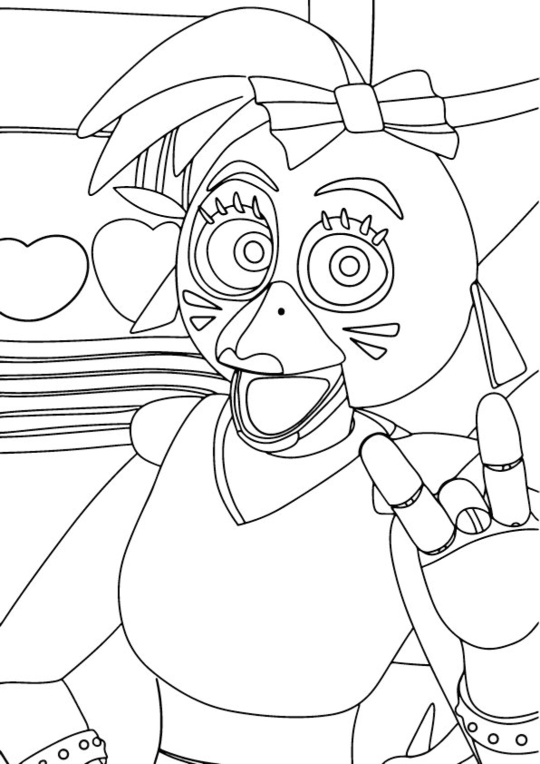 Cute Five Nights at Freddy's Coloring page