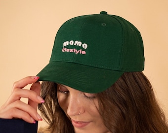 Casquette Mama Lifestyle - Cadeau pour la fête des Mères - Casquette de baseball à slogan pour nouvelle maman