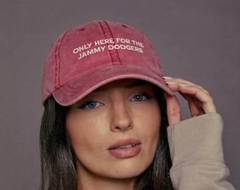 Only Here For The Jammy Dodgers Slogan Cap