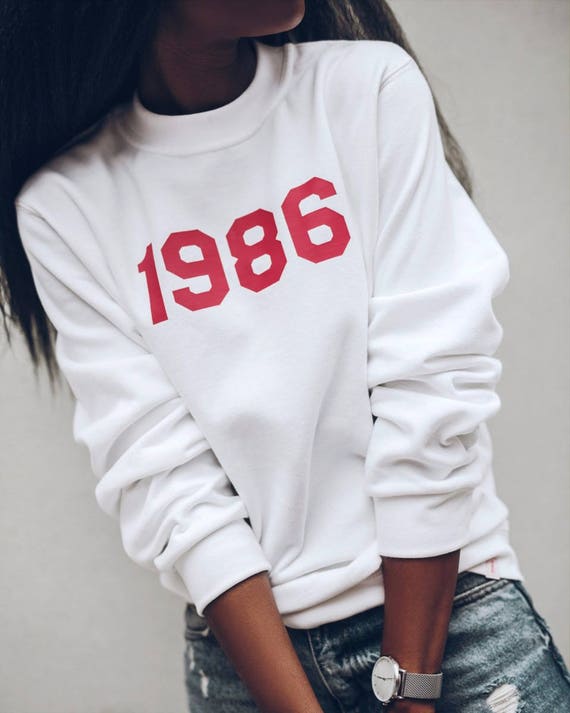 personalised year sweatshirt