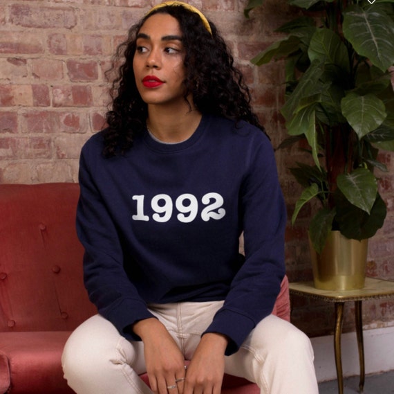 Personalised Year Sweatshirt Typewriter Font 18th 30th 40th 50th