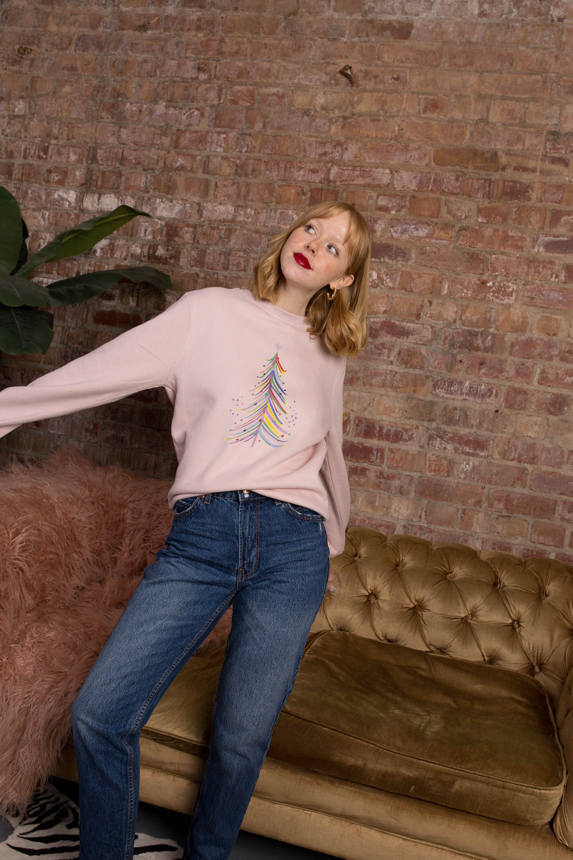 merry and bright jumper