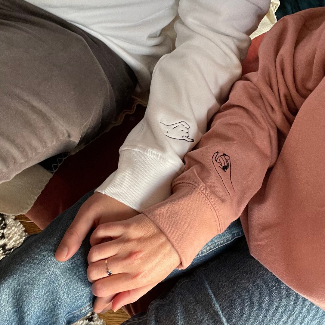 Pinky Promise Sudaderas Conjunto Pareja Conjunto De Sudadera A