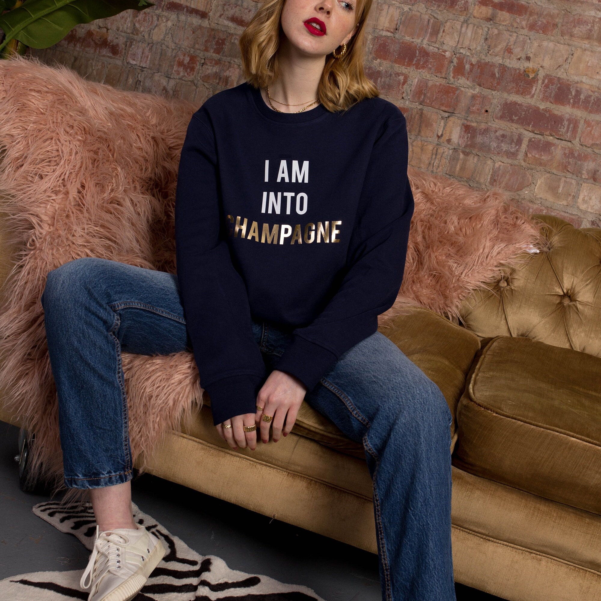 I Am Into Champagne Sweater Christmas 