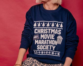 Fair Isle Style Christmas Movie Society Sweatshirt