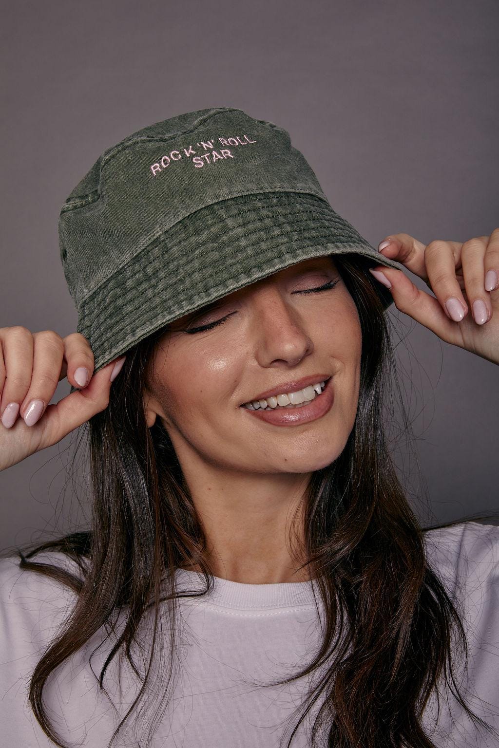 Embroidered Personalised Slogan Vintage Bucket Hat - Your Custom