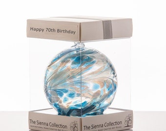 10cm Friendship Ball - Happy 70th Birthday