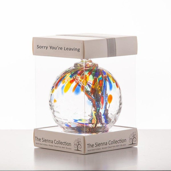 10cm Spirit Ball - Sorry You're Leaving - Multicoloured