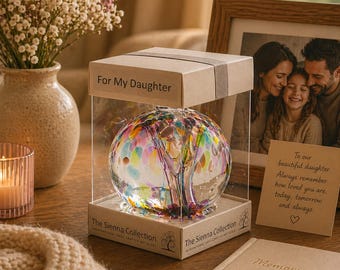 10cm Spirit Ball - For My Daughter - Multicoloured Pink