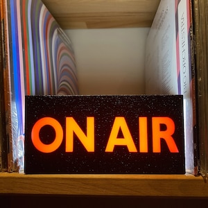 ON AIR SIGN Broadcasting Radio Networks Streaming Recording Night Light Signs Meeting in progress Mood lamp Mood lighting