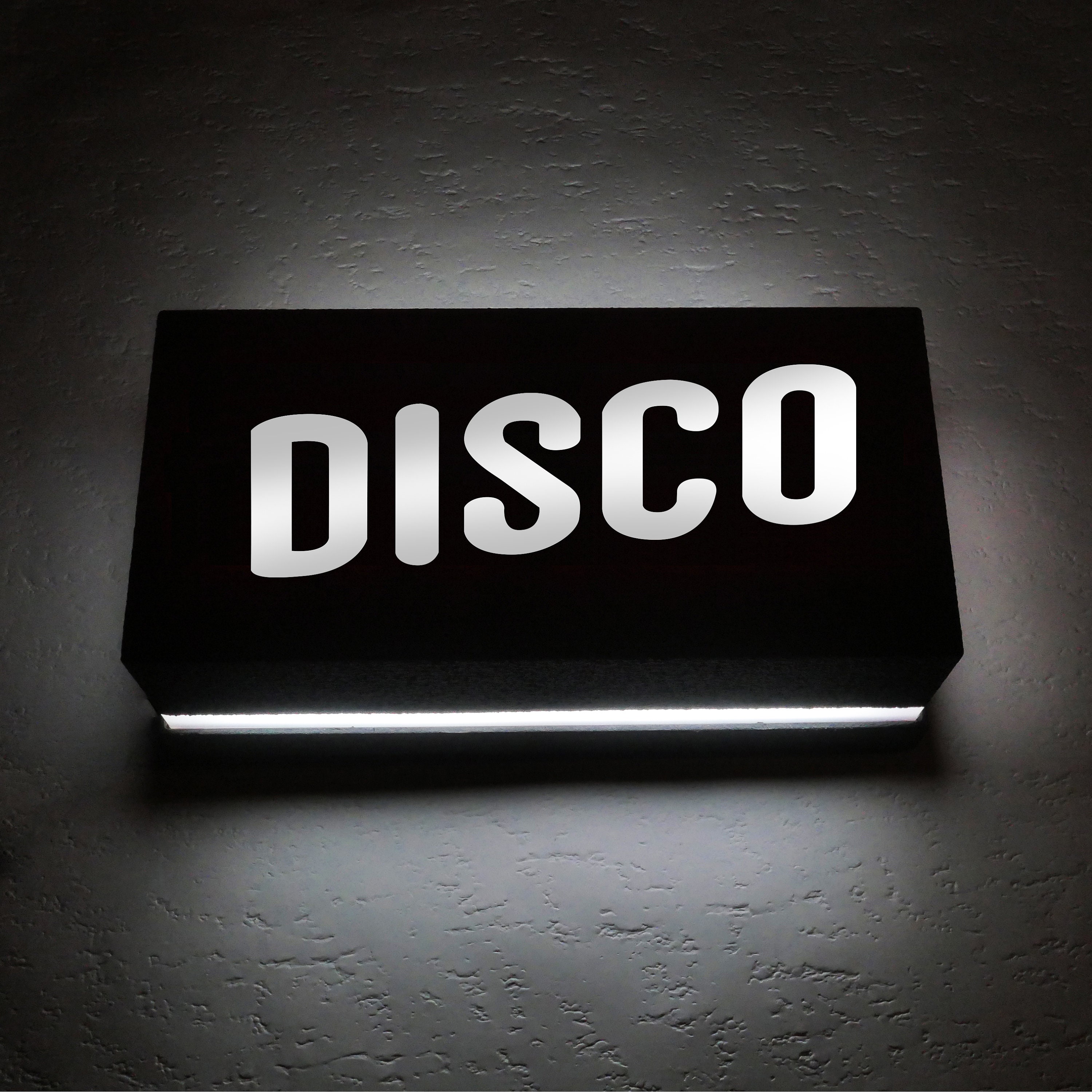 Disco Sign Led Night Light Lampe d'ambiance Eclairage Applique Murale