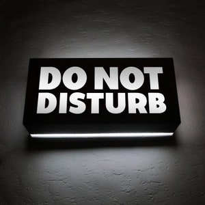DO NOT DISTURB Sign led Night Light Mood Lamp Lighting - Illuminated Sign