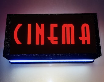 Illuminated Cinema Sign LED Wall Light - Mood Lighting - Light Sign