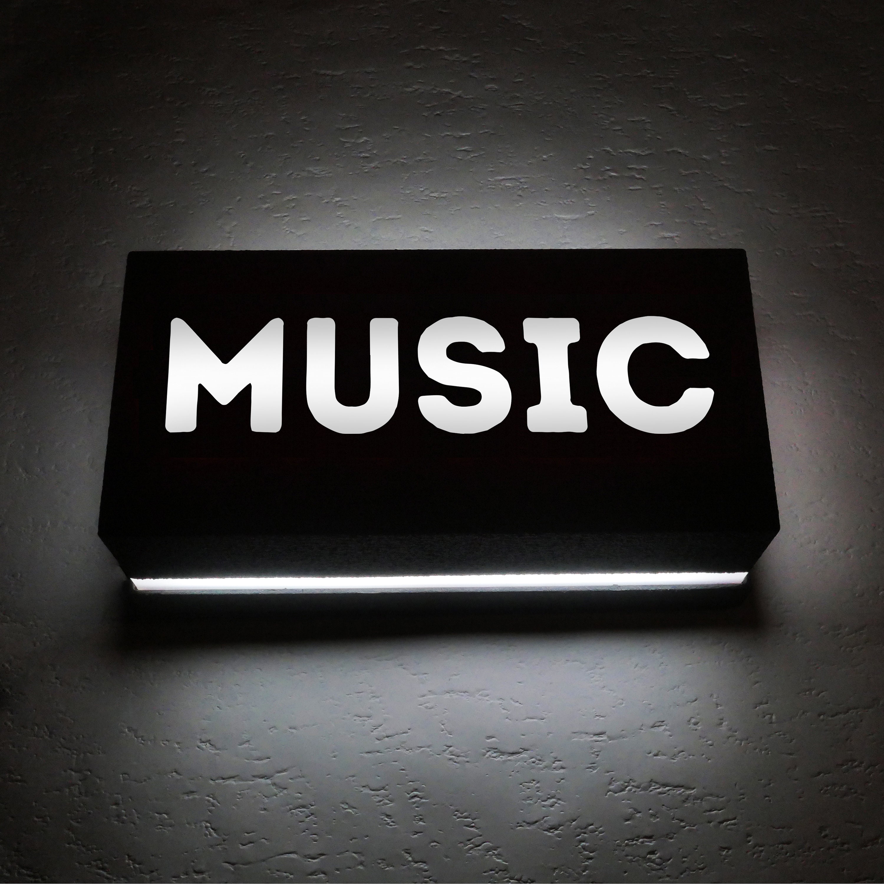 Music Sign Led Night Light Lampe d'ambiance Eclairage Applique Murale