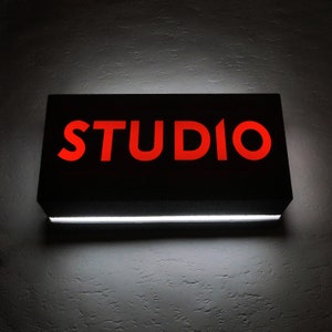 STUDIO Sign led Night Light Mood Lamp Lighting - Luminous Sign