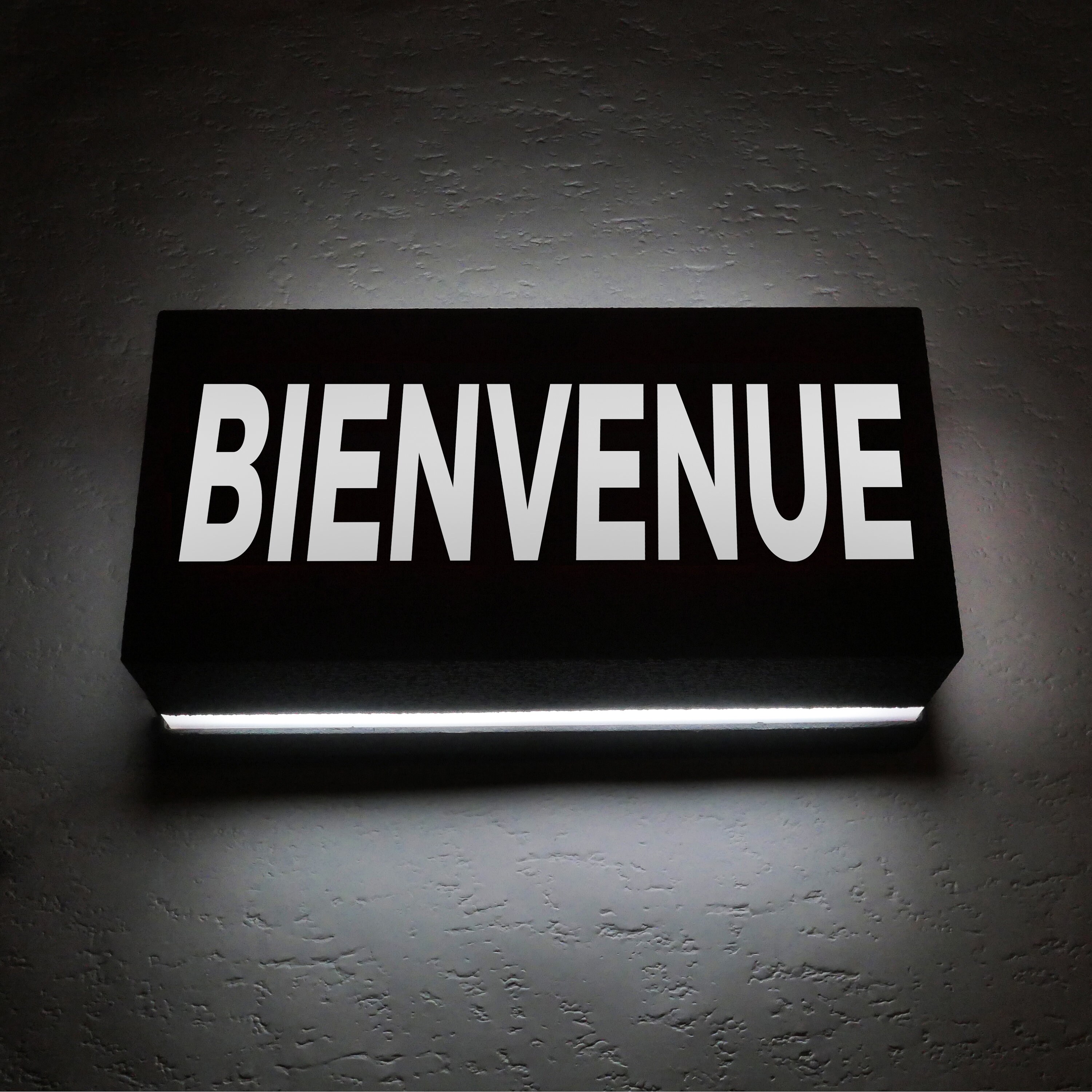 Bienvenue Sign Led Night Light Lampe d'ambiance Eclairage Applique Murale