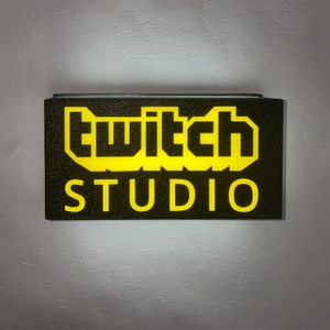 TWITCH STUDIO Znak LED Lampka nocna Lampa nastrojowa Oświetlenie - Podświetlany znak