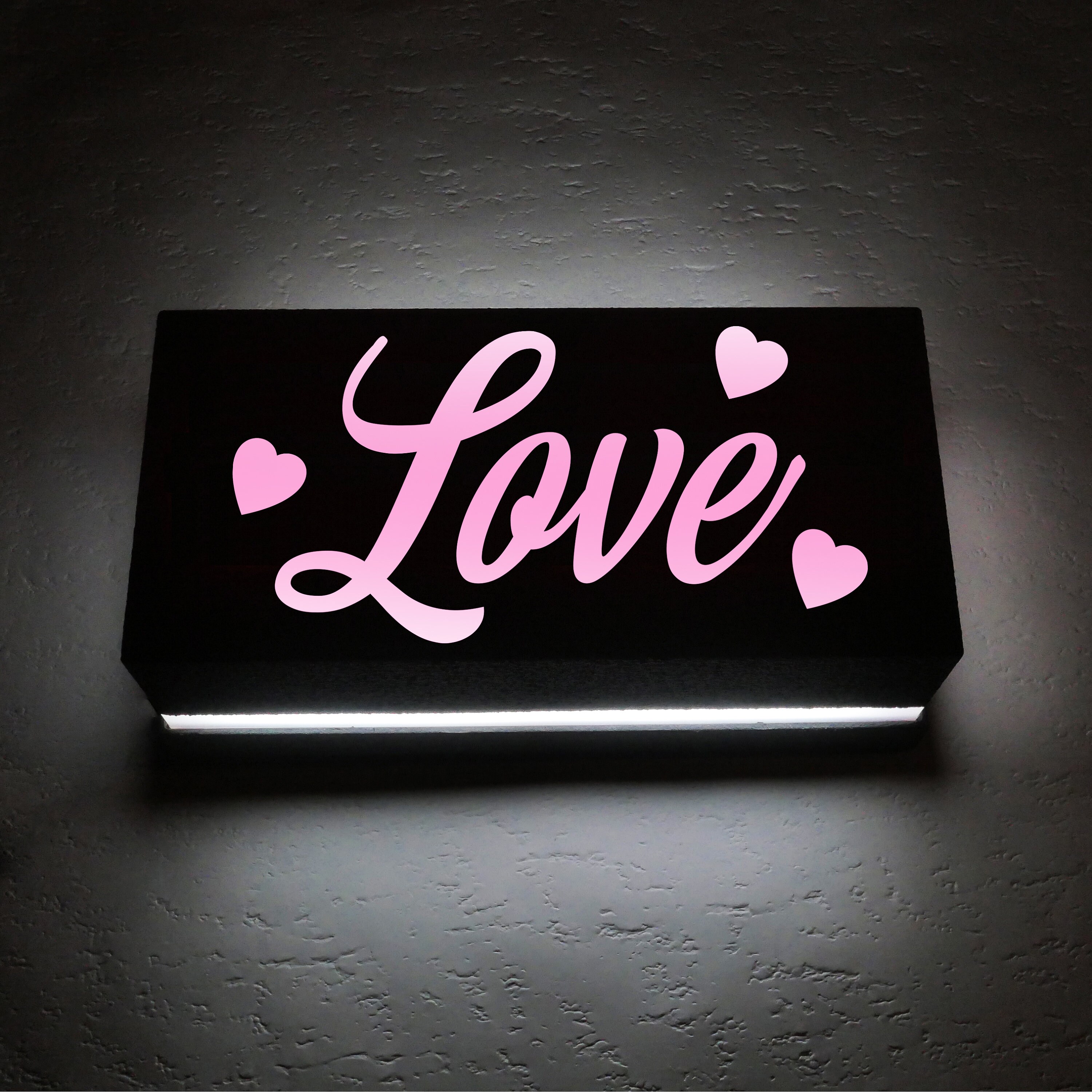Love Sign Led Night Light Lampe d'ambiance Eclairage Applique Murale