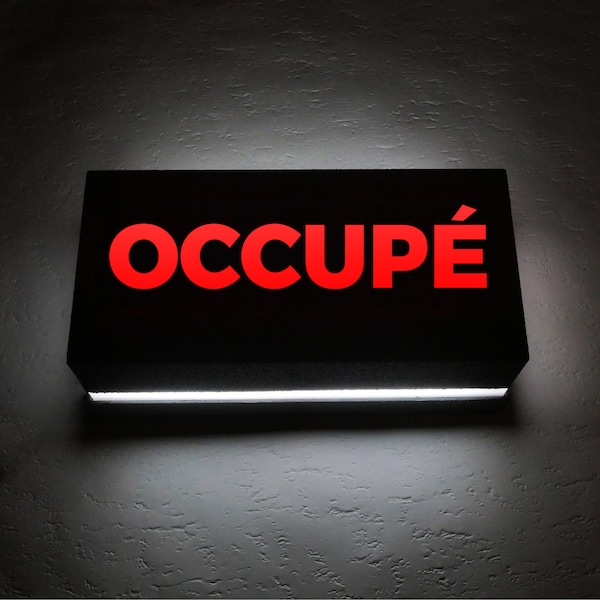 OCCUPE Sign led Night Light Lampe d’ambiance Eclairage ambiance - Enseigne Lumineuse