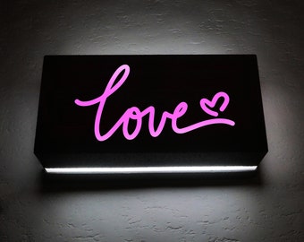 LOVE Sign led Night Light Mood lamp Lighting Wall light - Illuminated sign