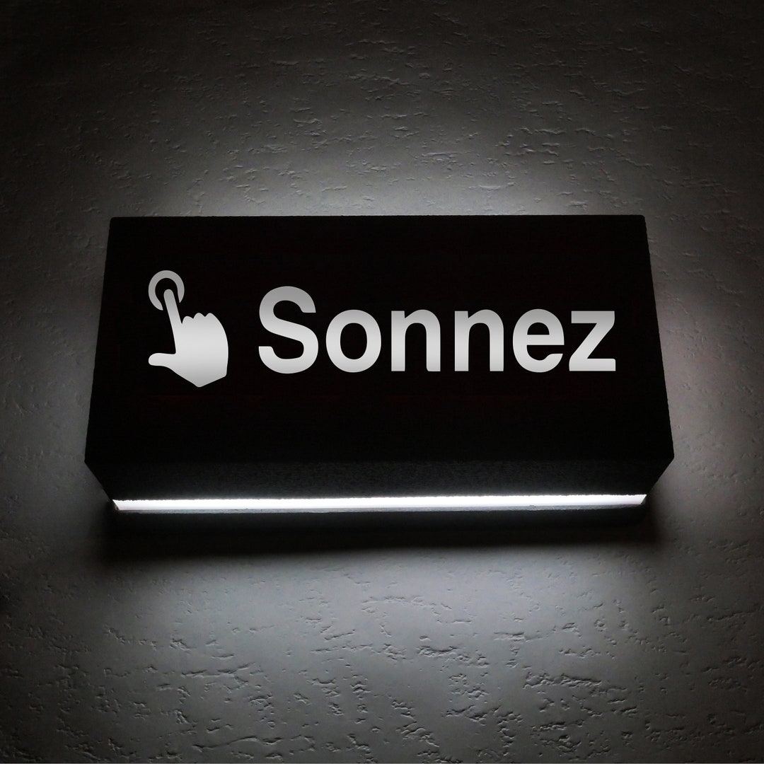 Sign Sconce SONNER Sign LED Wall Light, Mood Lamp, Wall Sconce - Illuminated Sign ...