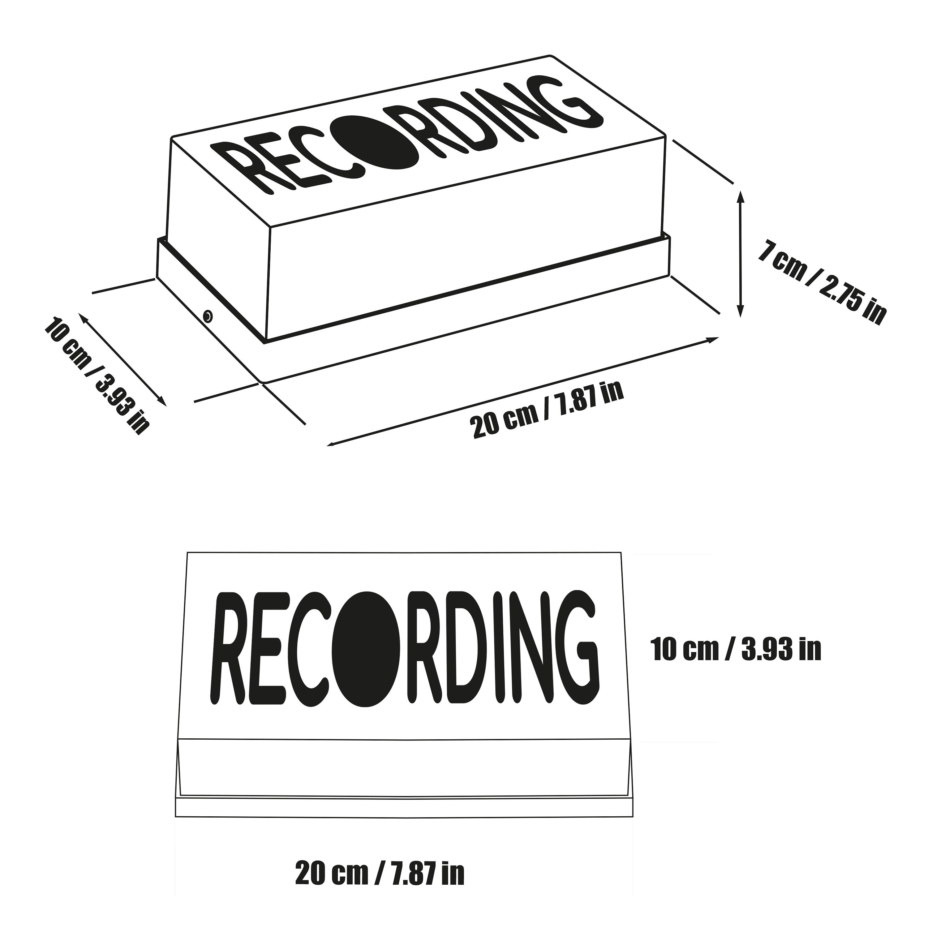 ON AIR SIGN Broadcasting Radio Networks Streaming Recording Night Light ...