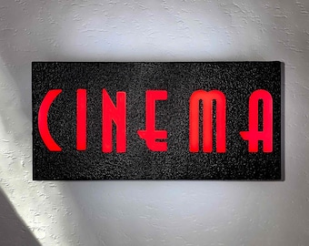 CINEMA Sign led wall light Mood lamp Lighting - Luminous sign