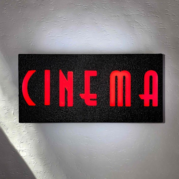 CINEMA Sign led wall light Lampe d’ambiance Eclairage - Enseigne Lumineuse