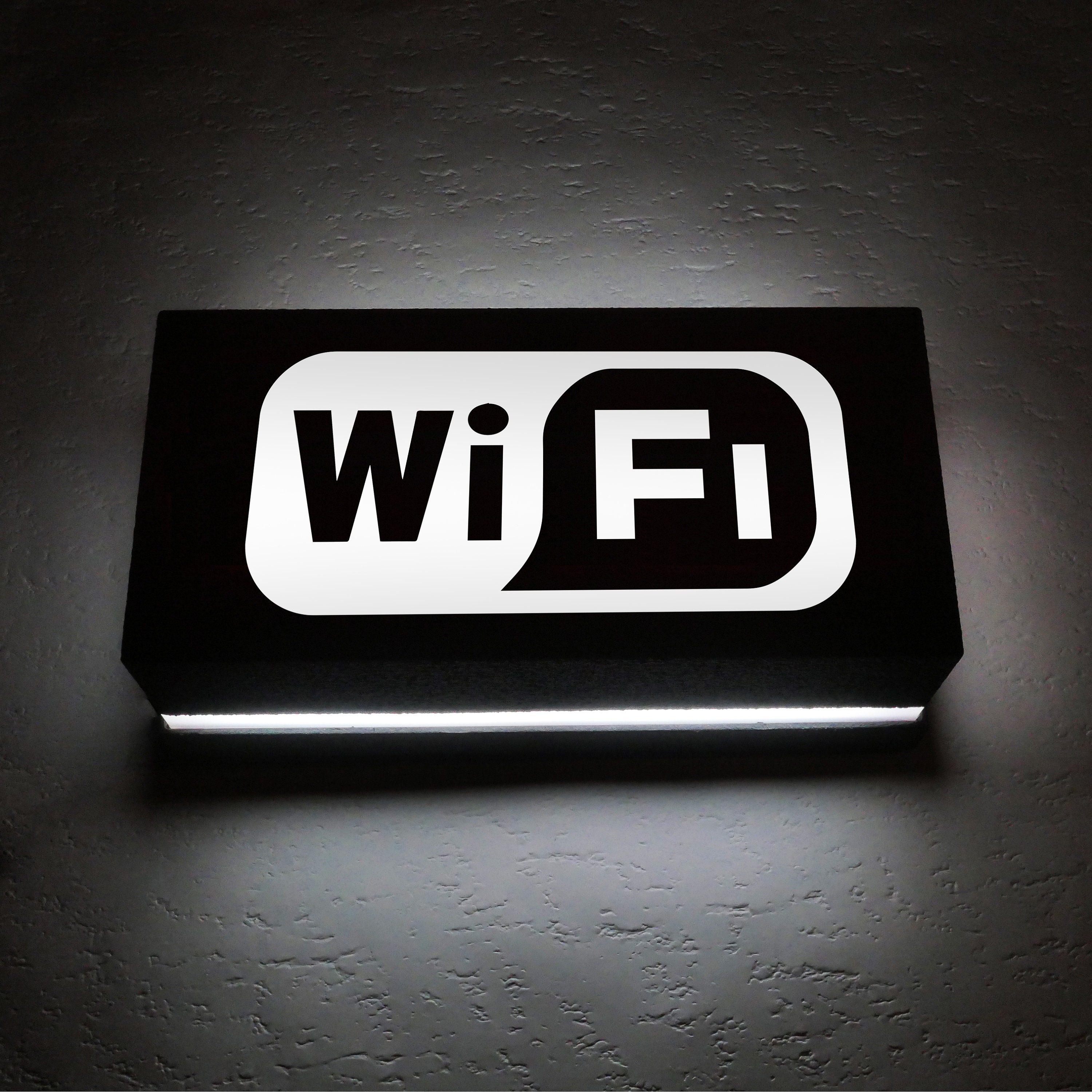 Wifi Sign Led Night Light Lampe d'ambiance Eclairage Applique Murale