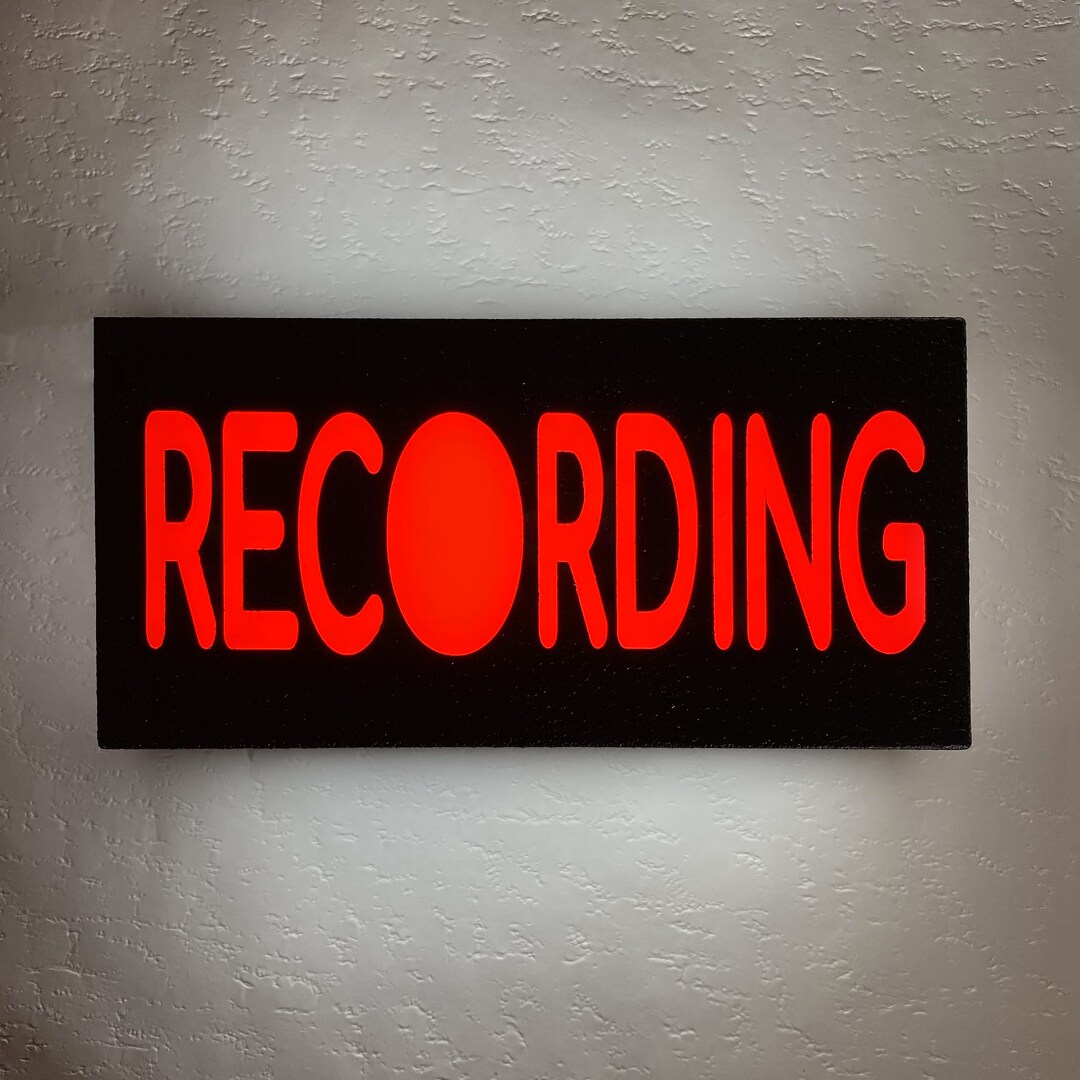 ON AIR SIGN Broadcasting Radio Networks Streaming Recording Night Light ...