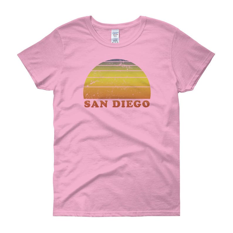 Women's San Diego Retro Vintage T Shirt 70s Throwback Surf | Etsy