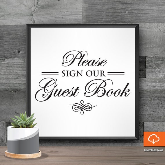 Download Wedding Sign Our Guest Book Font Wedding Sign Svg Cut File For Etsy