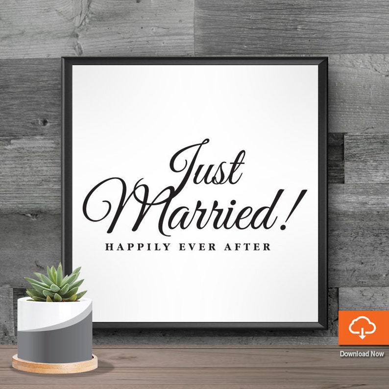 Download Just Married SVG Cute Sayings SVG for Cricut for Wedding Day | Etsy
