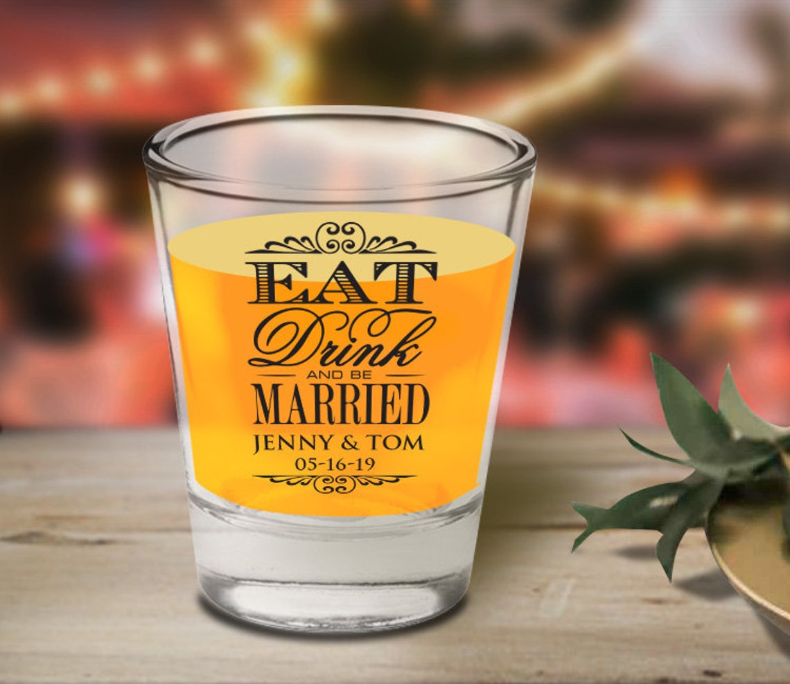 Personalized Shot Glasses Wedding Glasses for Wedding Favors Etsy