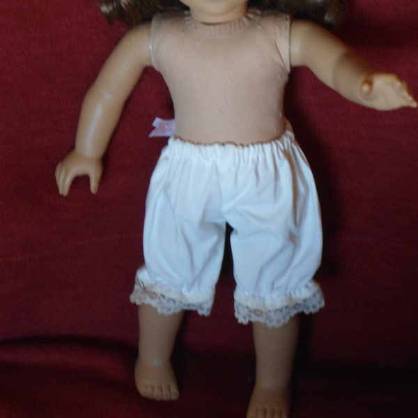 cotton bloomers to fit 18" doll