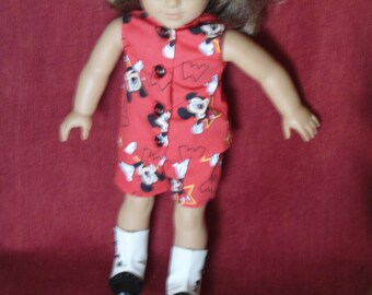 two piece Summer Short set for 18" doll
