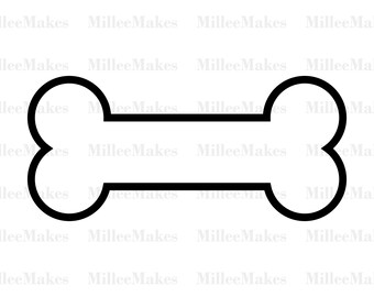 Download Dog Bone Outline Etsy