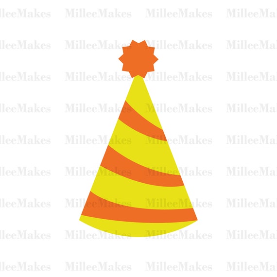 Download Party Hat Vector Svg Birthday Clipart Cut File Htv Vinyl Etsy