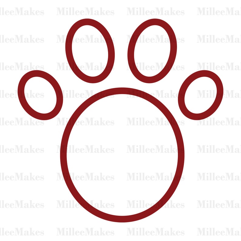 Cat Paw Print Define photo regarding Dog Paw Print Stencil Printable Free identify Cat Paw Print Determine