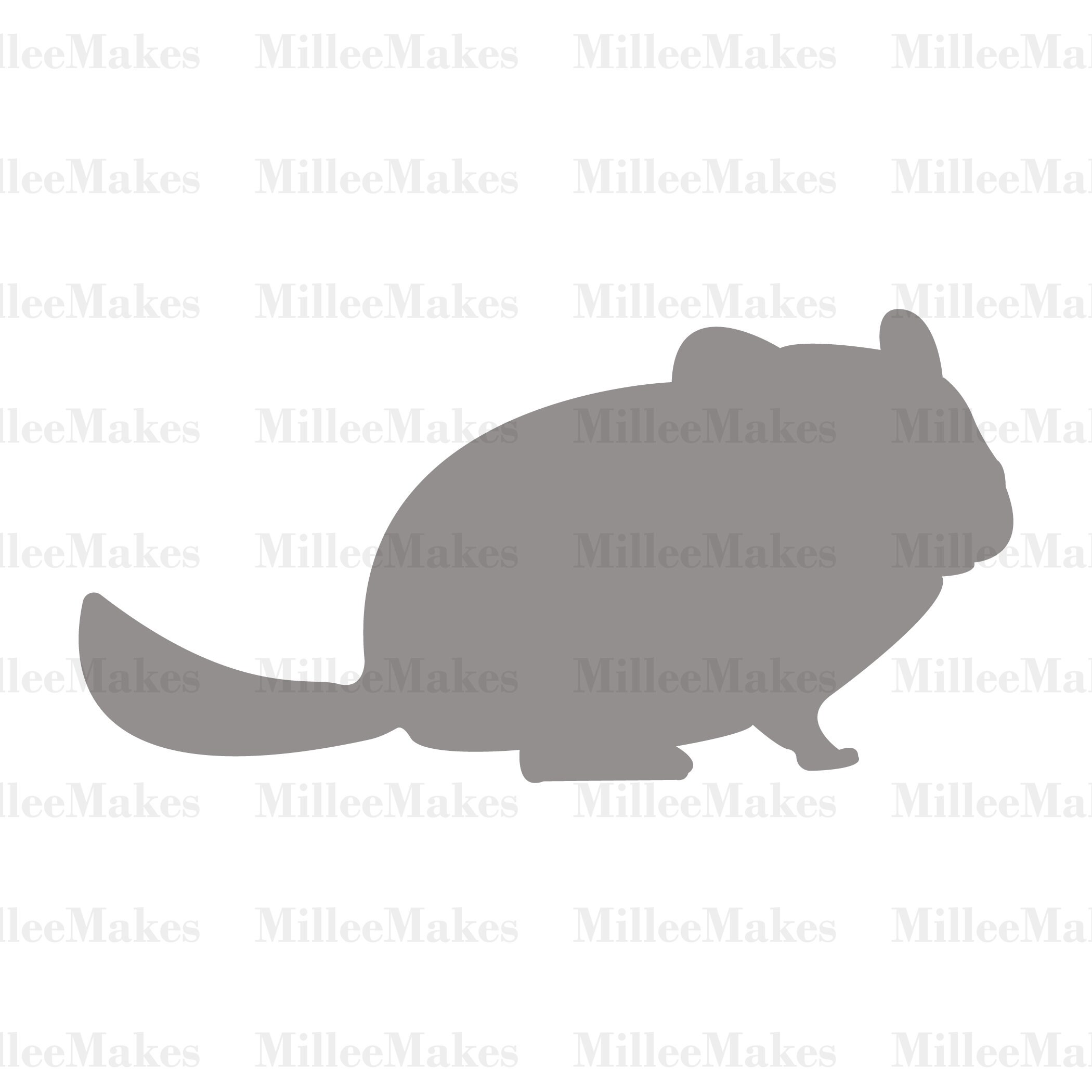 Chinchilla Silhouette Vector Pet Svg Animal Clipart Htv Cut Etsy New Zealand