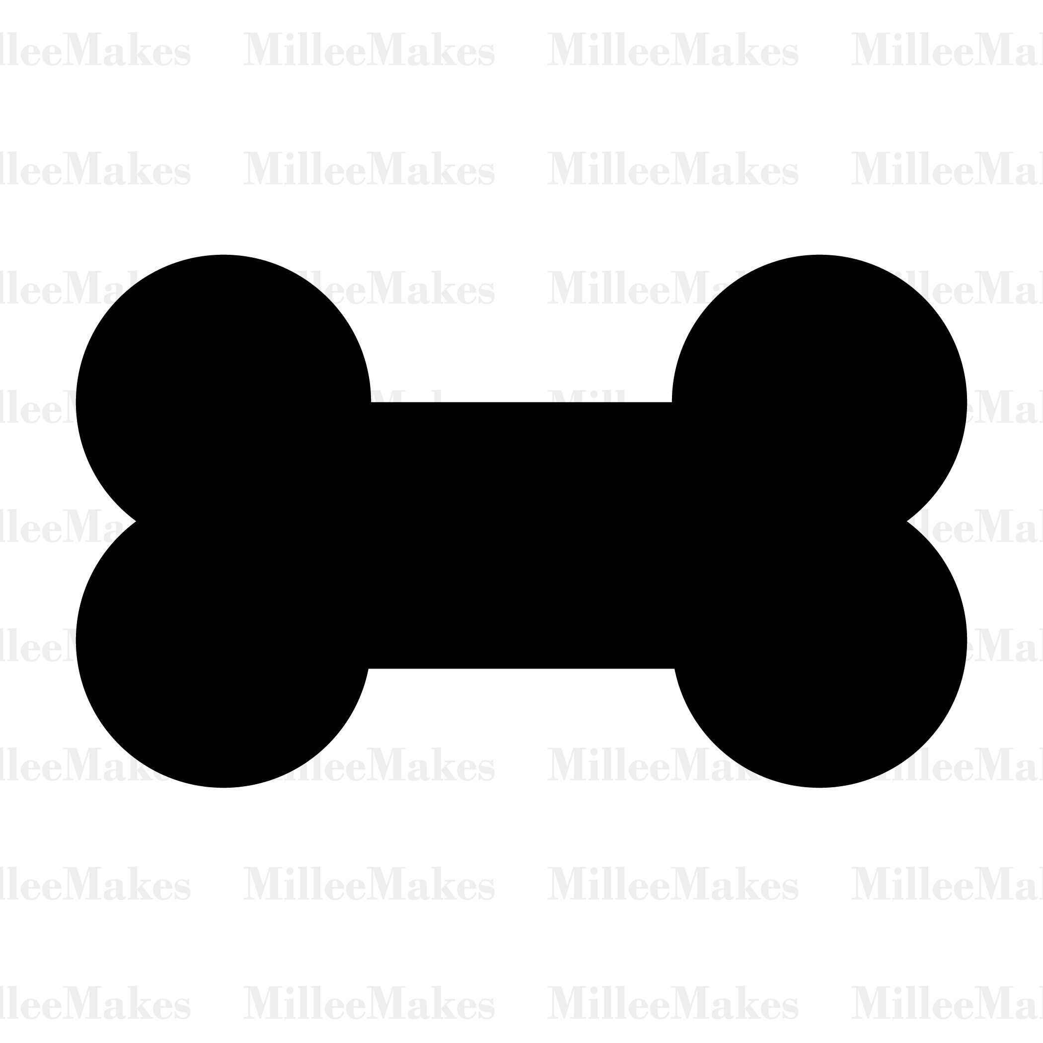 Download Short Dog Bone Vector Dog Bone SVG Cricut Machine Dog | Etsy