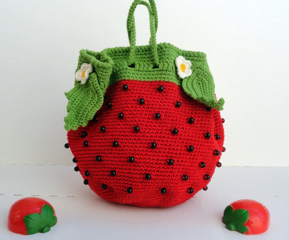 Toddler girl handbag Strawberry costume handbag Toddler | Etsy