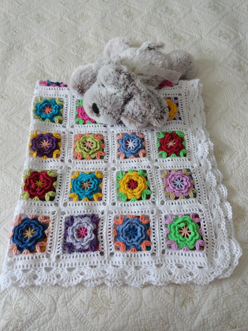 Crochet baby blanket Cotton baby blanket Gift baby blanket Etsy