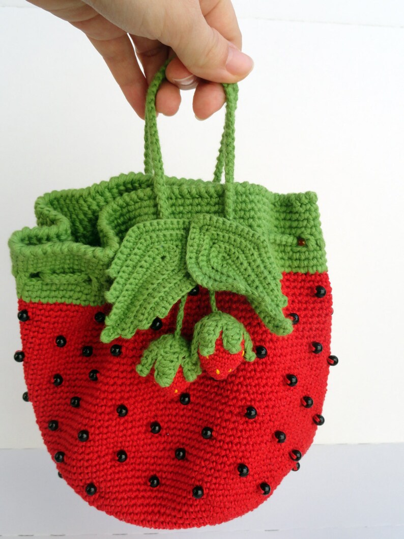 Toddler girl handbag Strawberry costume handbag Toddler Etsy