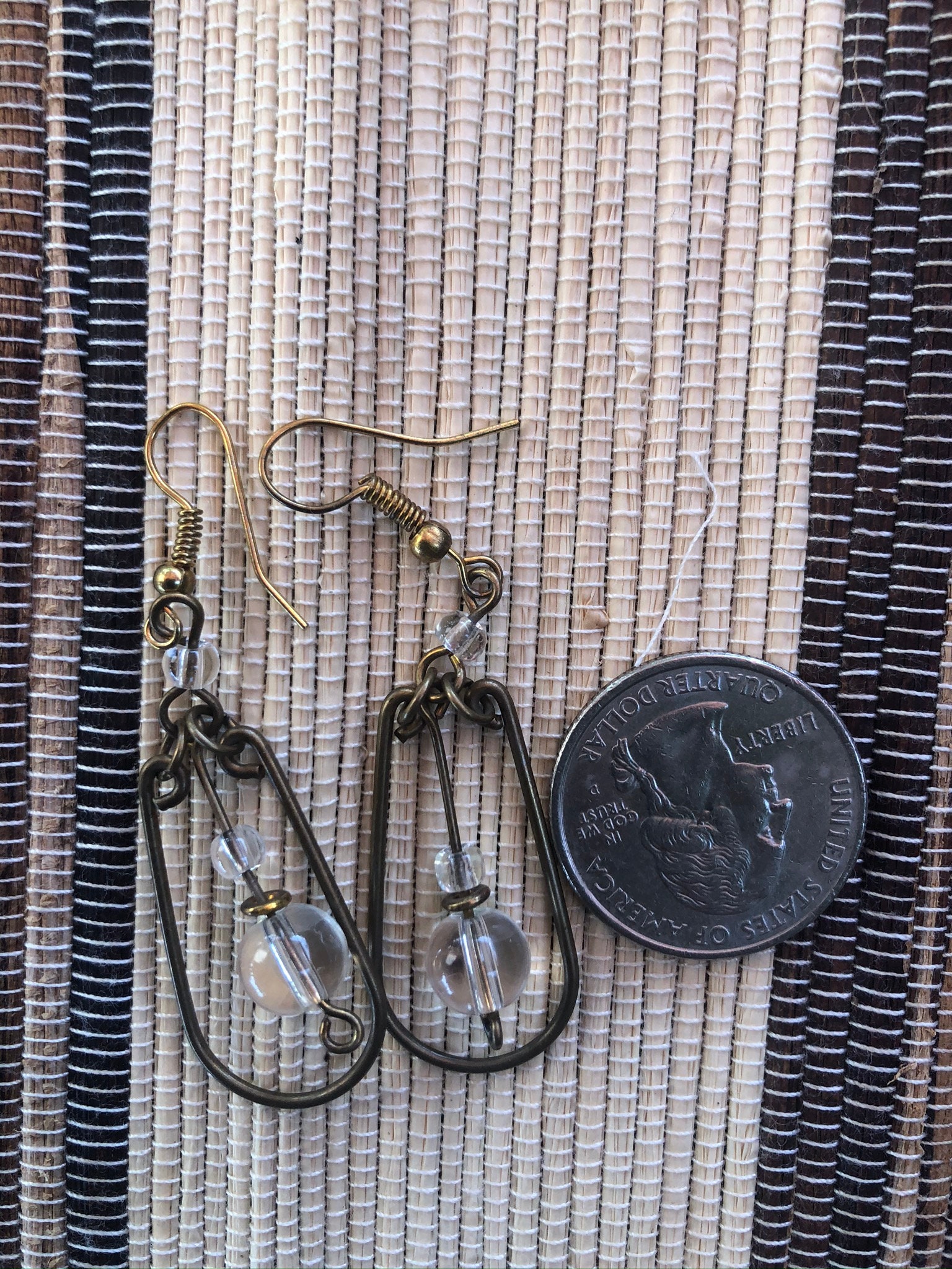 Handmade Kenyan Bead Brass Glass Bead Etsy