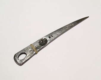Space Blue Finish EDC box opener self defence Custom Handmade Titanium Death Star Marlin Spike Kubaton